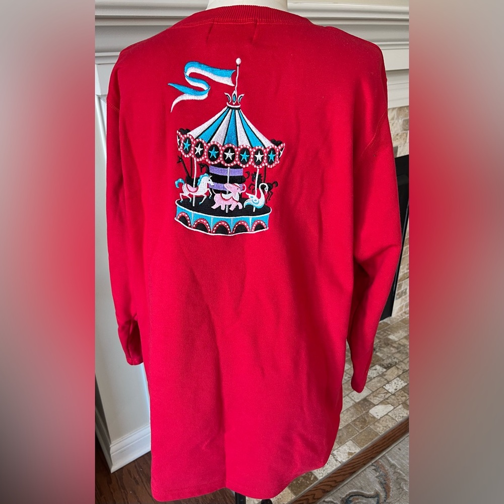 Bob Mackie 1x Euc Vintage Whimsical Carousel Wear… - image 2